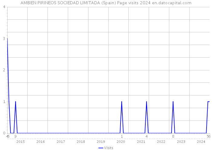 AMBIEN PIRINEOS SOCIEDAD LIMITADA (Spain) Page visits 2024 