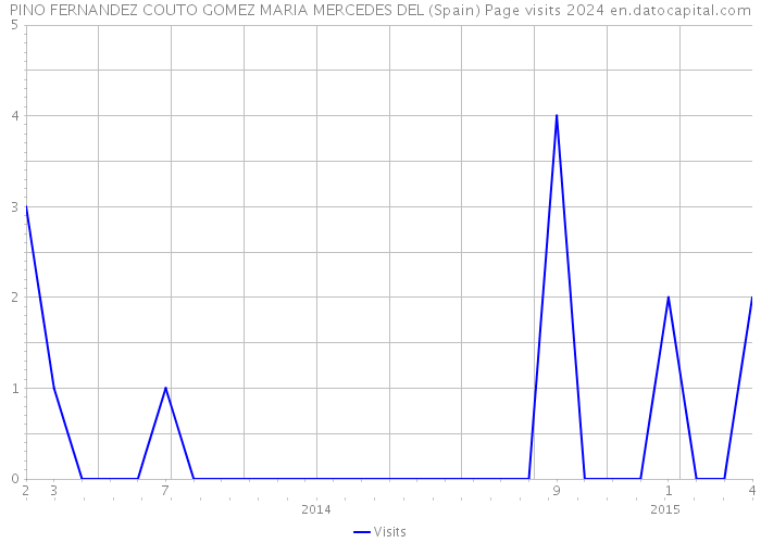 PINO FERNANDEZ COUTO GOMEZ MARIA MERCEDES DEL (Spain) Page visits 2024 