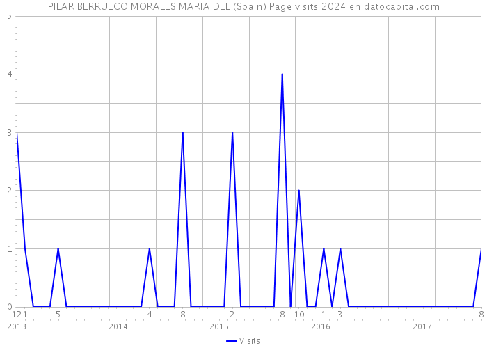 PILAR BERRUECO MORALES MARIA DEL (Spain) Page visits 2024 