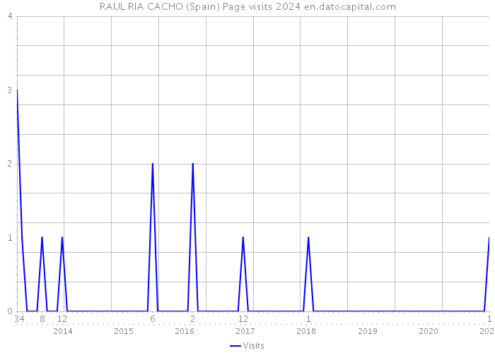 RAUL RIA CACHO (Spain) Page visits 2024 