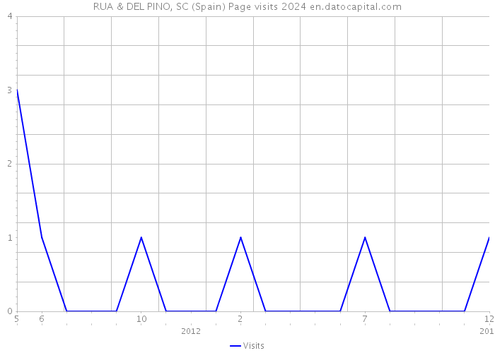 RUA & DEL PINO, SC (Spain) Page visits 2024 