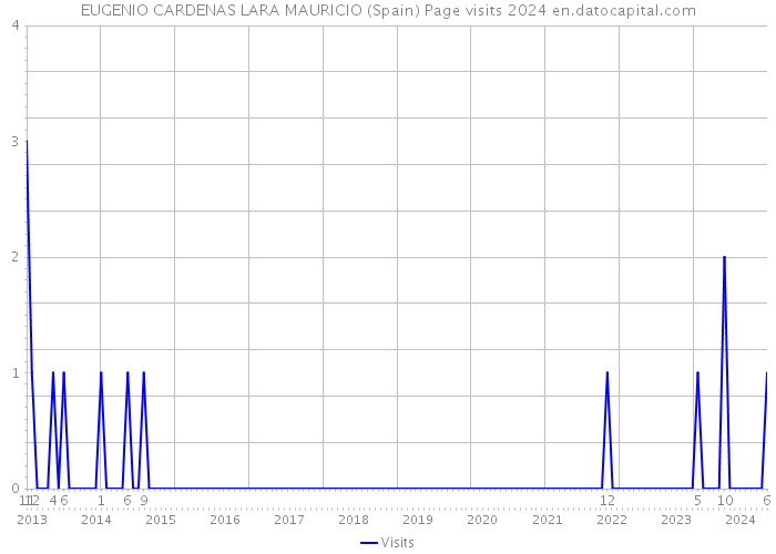 EUGENIO CARDENAS LARA MAURICIO (Spain) Page visits 2024 