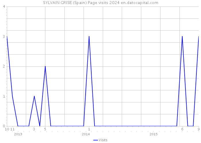 SYLVAIN GRISE (Spain) Page visits 2024 