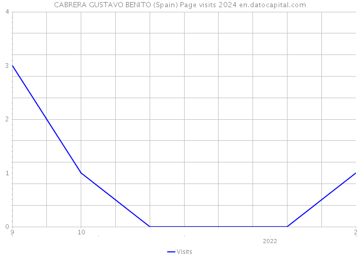 CABRERA GUSTAVO BENITO (Spain) Page visits 2024 