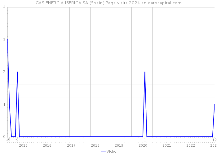 GAS ENERGIA IBERICA SA (Spain) Page visits 2024 