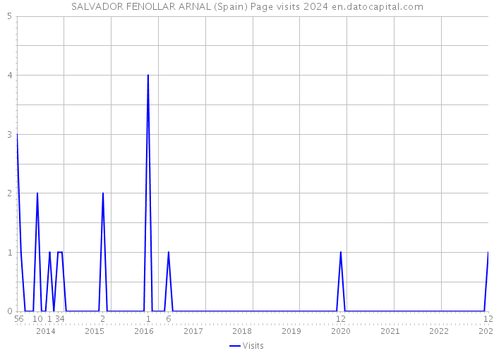 SALVADOR FENOLLAR ARNAL (Spain) Page visits 2024 