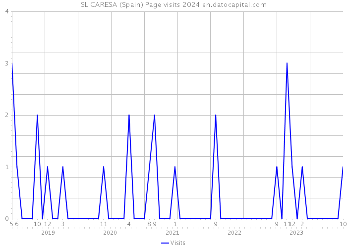 SL CARESA (Spain) Page visits 2024 