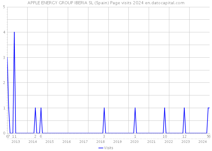 APPLE ENERGY GROUP IBERIA SL (Spain) Page visits 2024 