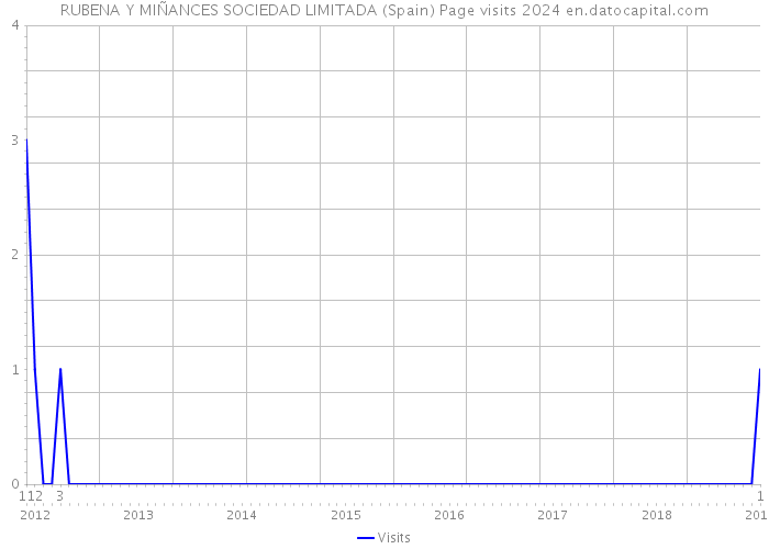 RUBENA Y MIÑANCES SOCIEDAD LIMITADA (Spain) Page visits 2024 