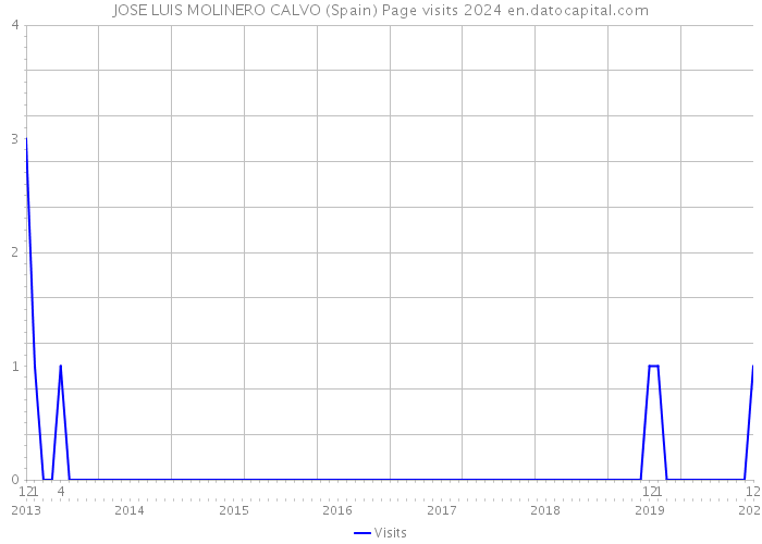 JOSE LUIS MOLINERO CALVO (Spain) Page visits 2024 