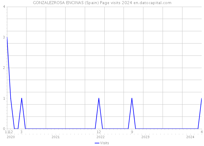 GONZALEZROSA ENCINAS (Spain) Page visits 2024 