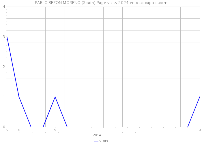 PABLO BEZON MORENO (Spain) Page visits 2024 