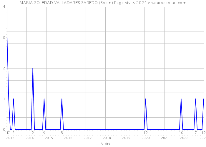 MARIA SOLEDAD VALLADARES SAREDO (Spain) Page visits 2024 