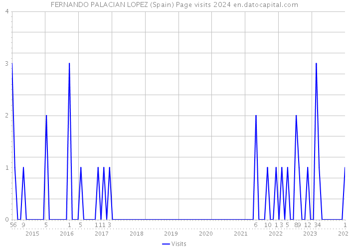 FERNANDO PALACIAN LOPEZ (Spain) Page visits 2024 