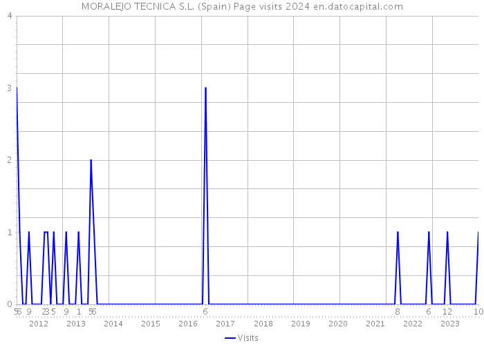 MORALEJO TECNICA S.L. (Spain) Page visits 2024 