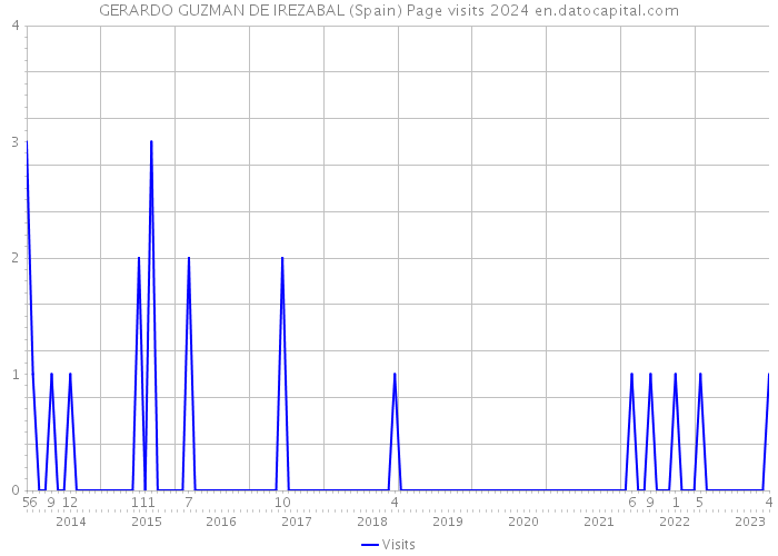 GERARDO GUZMAN DE IREZABAL (Spain) Page visits 2024 
