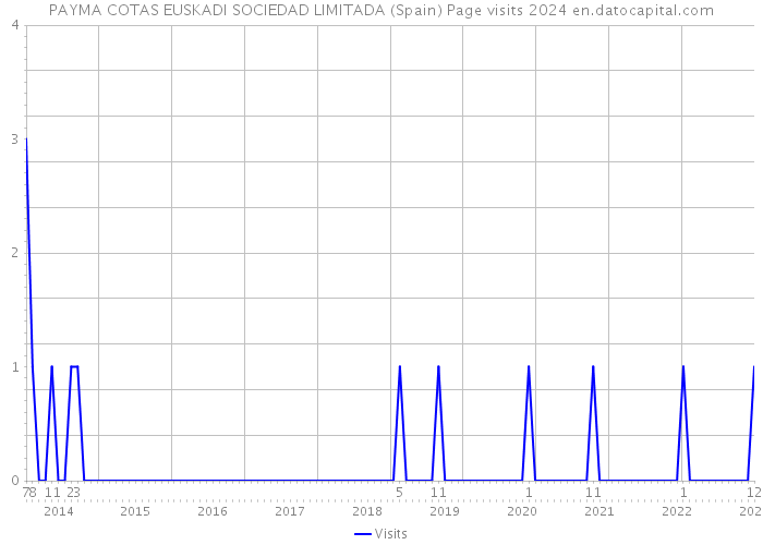 PAYMA COTAS EUSKADI SOCIEDAD LIMITADA (Spain) Page visits 2024 
