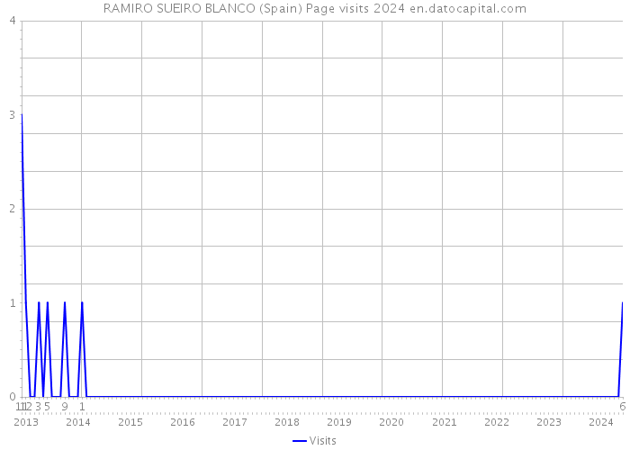 RAMIRO SUEIRO BLANCO (Spain) Page visits 2024 