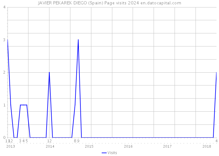 JAVIER PEKAREK DIEGO (Spain) Page visits 2024 