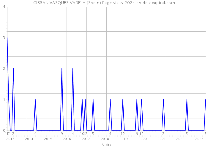 CIBRAN VAZQUEZ VARELA (Spain) Page visits 2024 