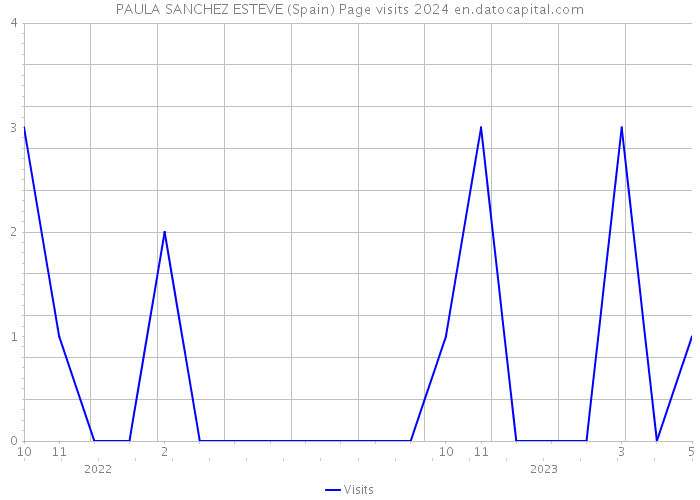 PAULA SANCHEZ ESTEVE (Spain) Page visits 2024 