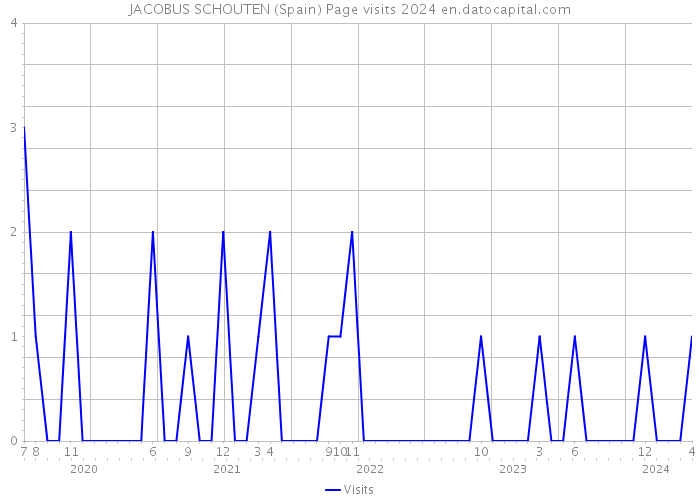 JACOBUS SCHOUTEN (Spain) Page visits 2024 