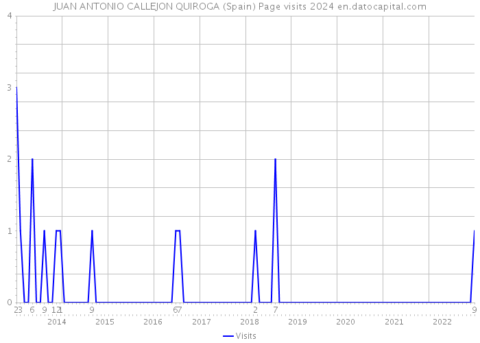 JUAN ANTONIO CALLEJON QUIROGA (Spain) Page visits 2024 