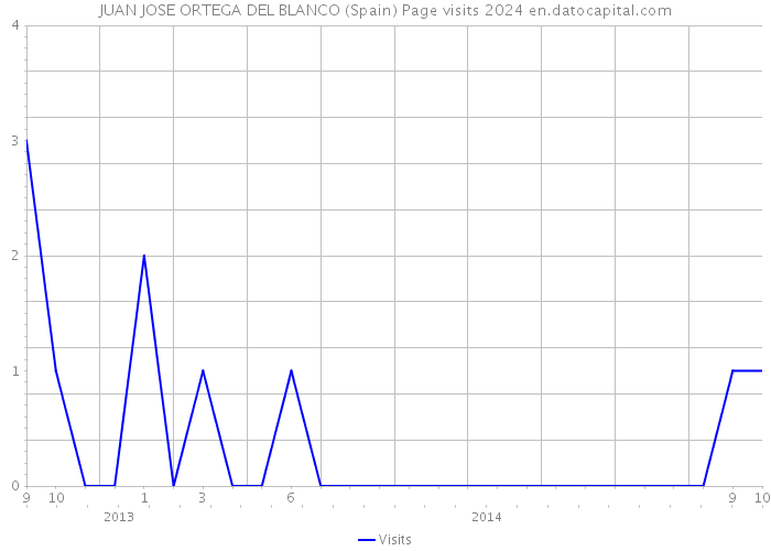 JUAN JOSE ORTEGA DEL BLANCO (Spain) Page visits 2024 