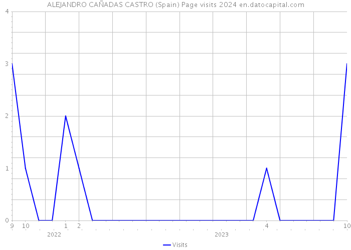 ALEJANDRO CAÑADAS CASTRO (Spain) Page visits 2024 