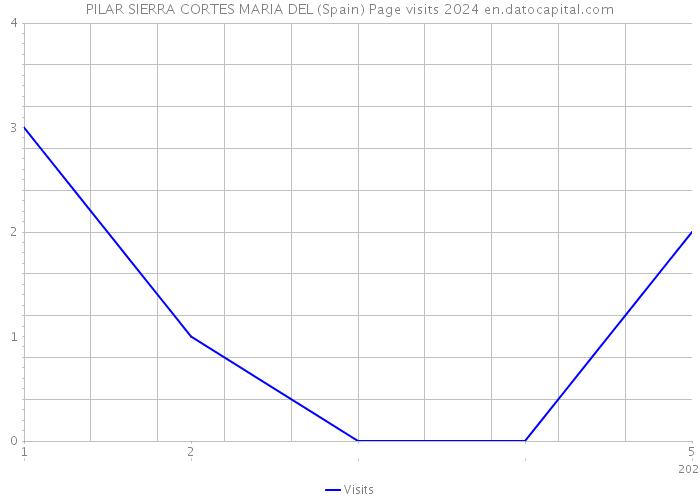 PILAR SIERRA CORTES MARIA DEL (Spain) Page visits 2024 
