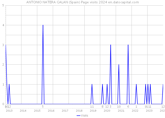 ANTONIO NATERA GALAN (Spain) Page visits 2024 