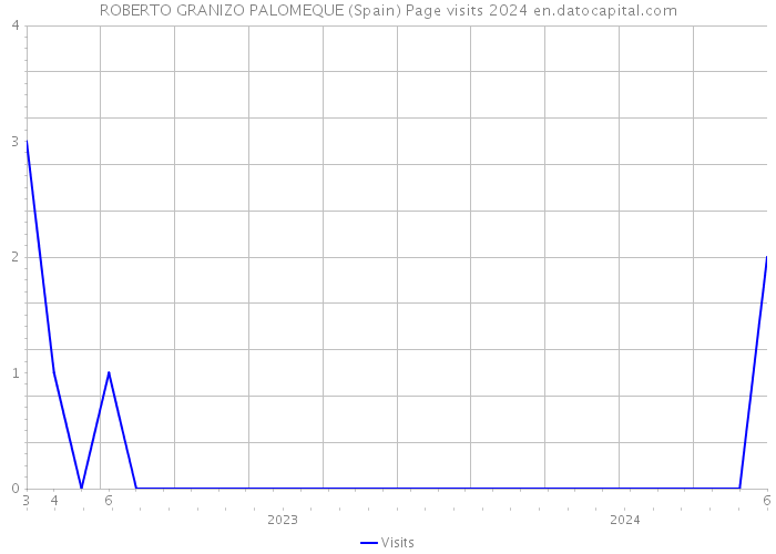 ROBERTO GRANIZO PALOMEQUE (Spain) Page visits 2024 