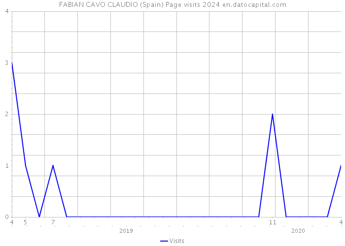 FABIAN CAVO CLAUDIO (Spain) Page visits 2024 