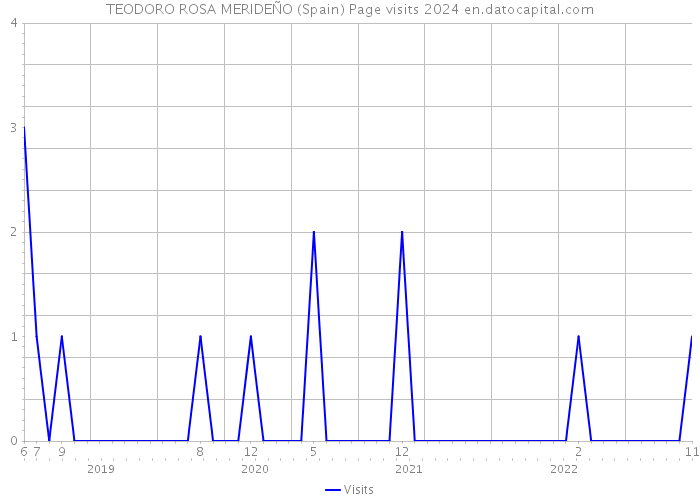 TEODORO ROSA MERIDEÑO (Spain) Page visits 2024 