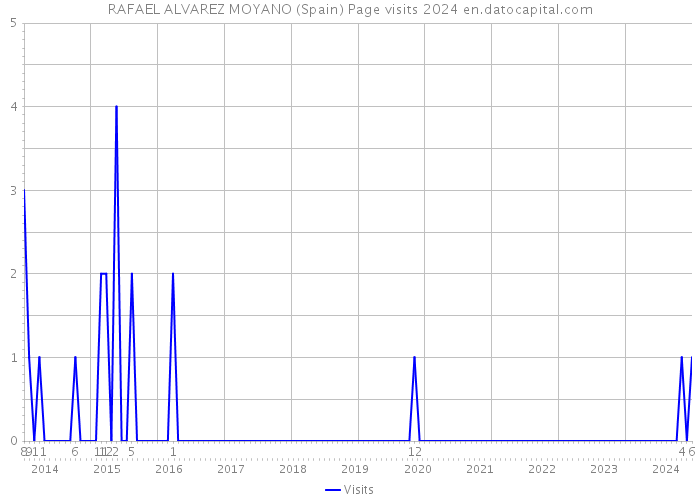 RAFAEL ALVAREZ MOYANO (Spain) Page visits 2024 