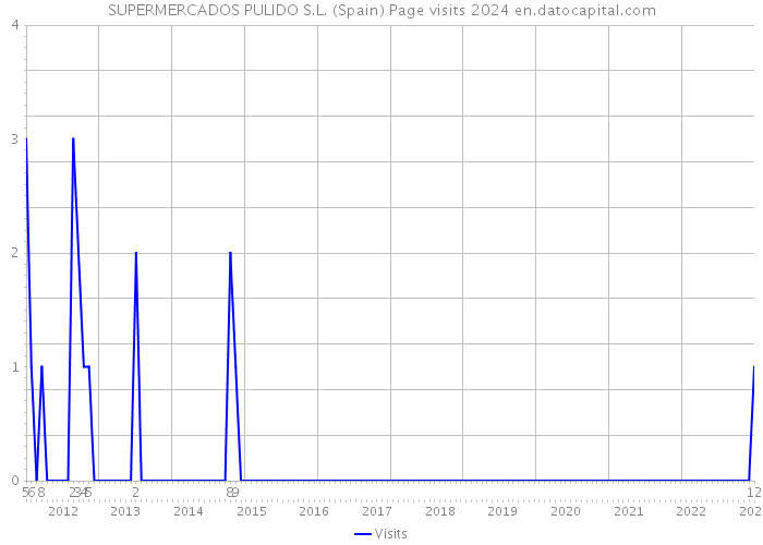 SUPERMERCADOS PULIDO S.L. (Spain) Page visits 2024 