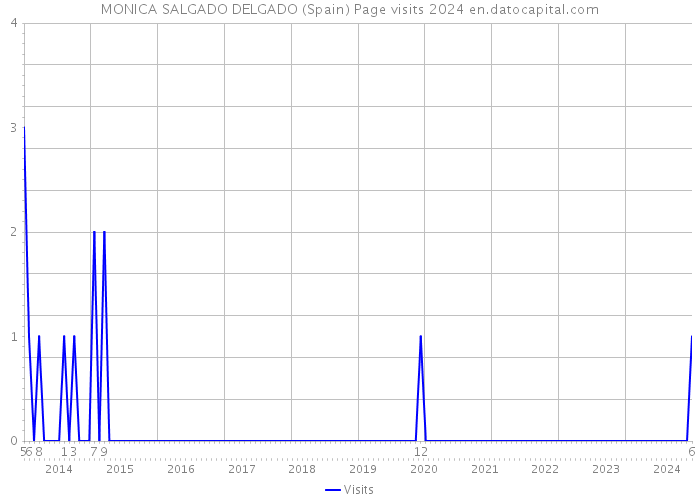 MONICA SALGADO DELGADO (Spain) Page visits 2024 