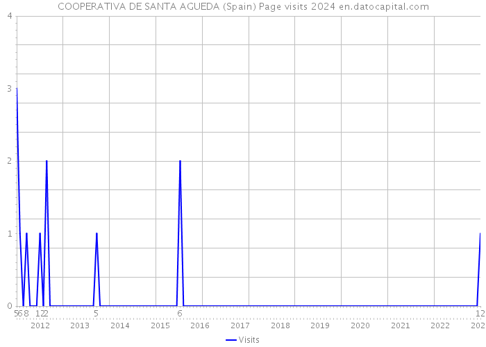 COOPERATIVA DE SANTA AGUEDA (Spain) Page visits 2024 