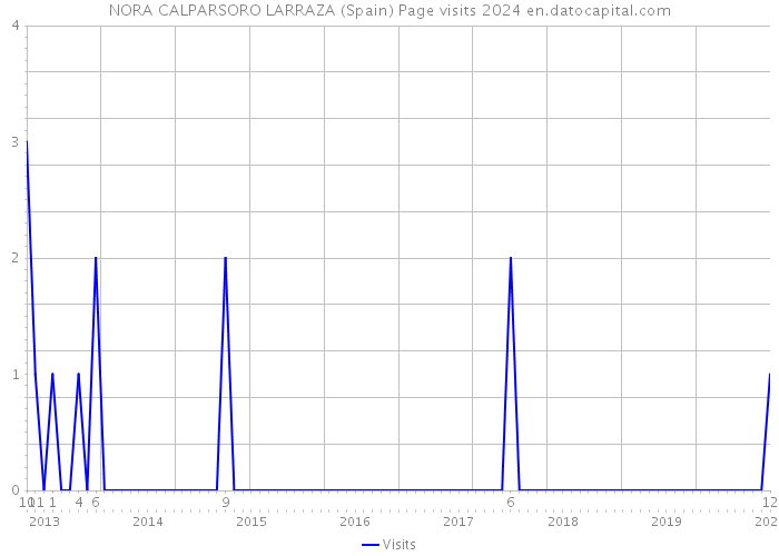 NORA CALPARSORO LARRAZA (Spain) Page visits 2024 