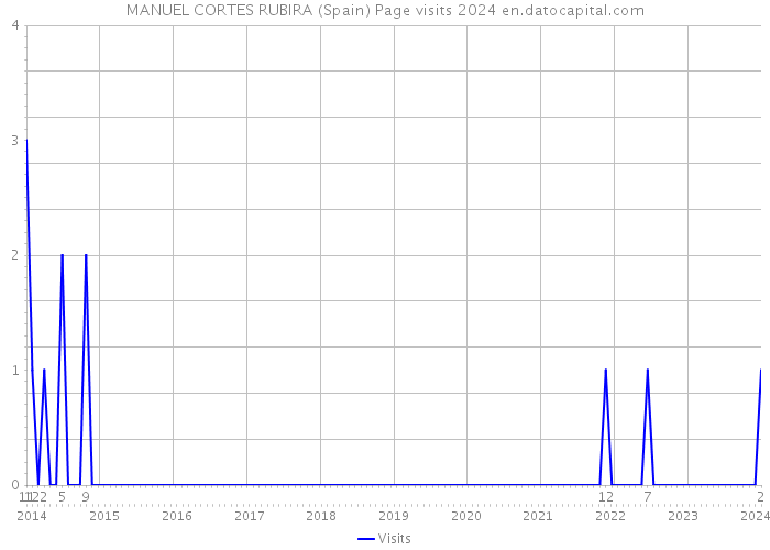 MANUEL CORTES RUBIRA (Spain) Page visits 2024 