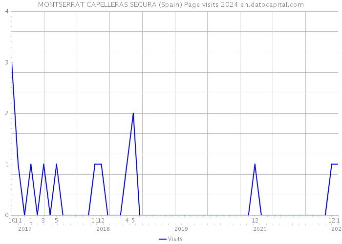 MONTSERRAT CAPELLERAS SEGURA (Spain) Page visits 2024 