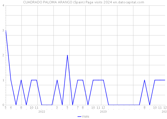 CUADRADO PALOMA ARANGO (Spain) Page visits 2024 