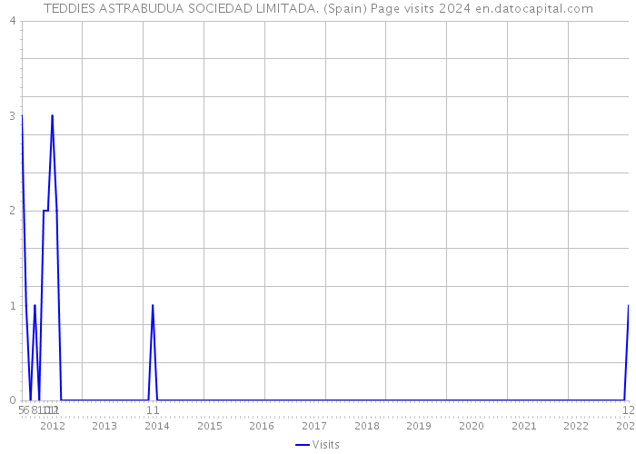 TEDDIES ASTRABUDUA SOCIEDAD LIMITADA. (Spain) Page visits 2024 