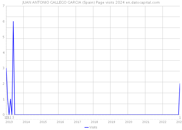 JUAN ANTONIO GALLEGO GARCIA (Spain) Page visits 2024 