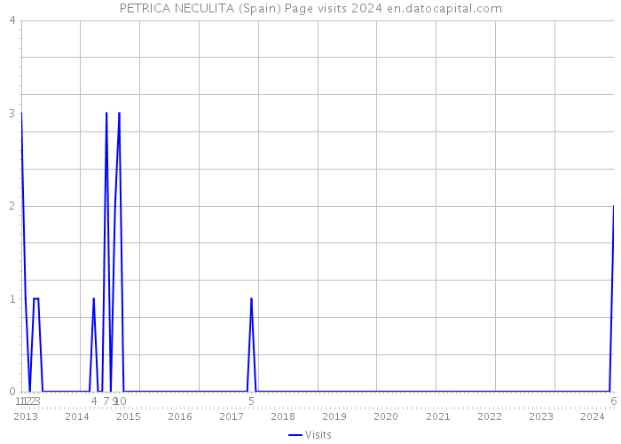 PETRICA NECULITA (Spain) Page visits 2024 
