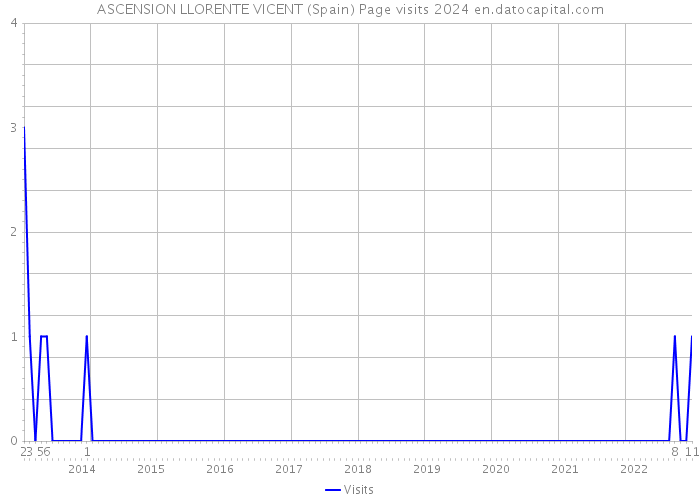 ASCENSION LLORENTE VICENT (Spain) Page visits 2024 
