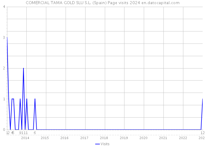 COMERCIAL TAMA GOLD SLU S.L. (Spain) Page visits 2024 