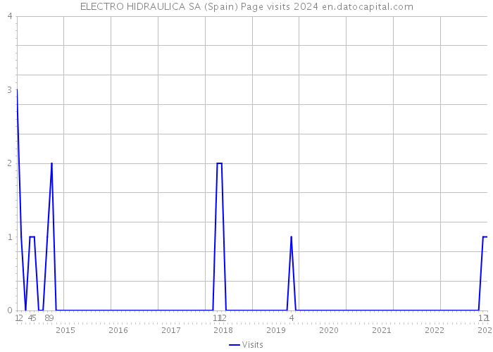 ELECTRO HIDRAULICA SA (Spain) Page visits 2024 