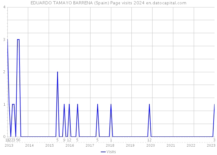 EDUARDO TAMAYO BARRENA (Spain) Page visits 2024 