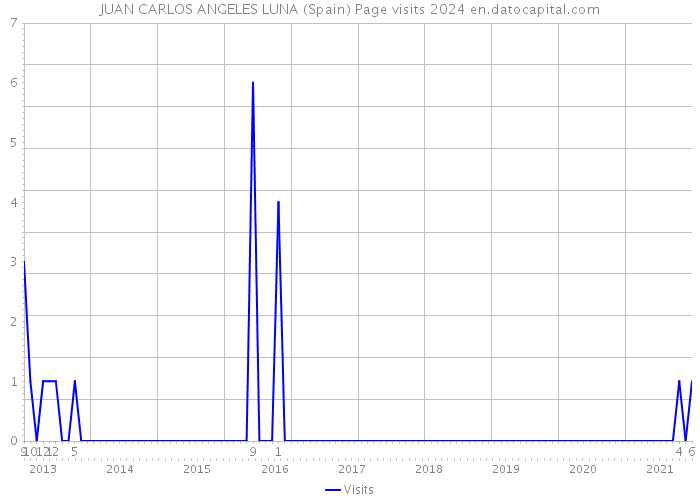 JUAN CARLOS ANGELES LUNA (Spain) Page visits 2024 